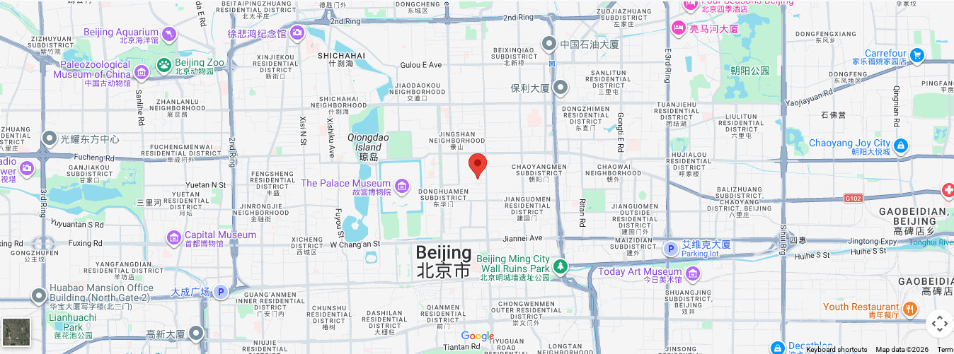 北京Google地圖 — 和院酒店集團位置