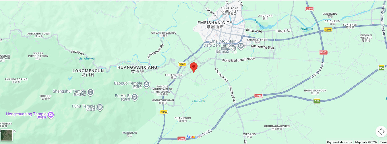 峨眉山Google地圖 - 和院酒店集團位置