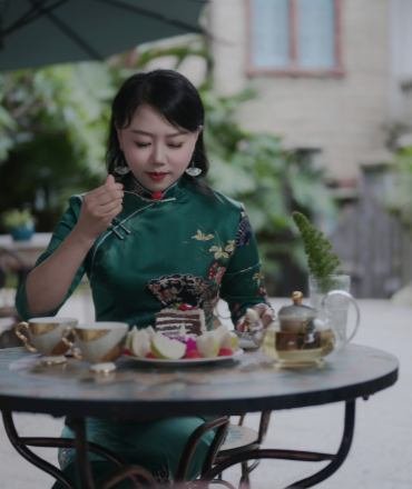 Interior of Harmony Courtyard’s area for Cheongsam Try - On Photo, showcasing Gulangyu Cultural Activities Hotel’s nostalgic experience